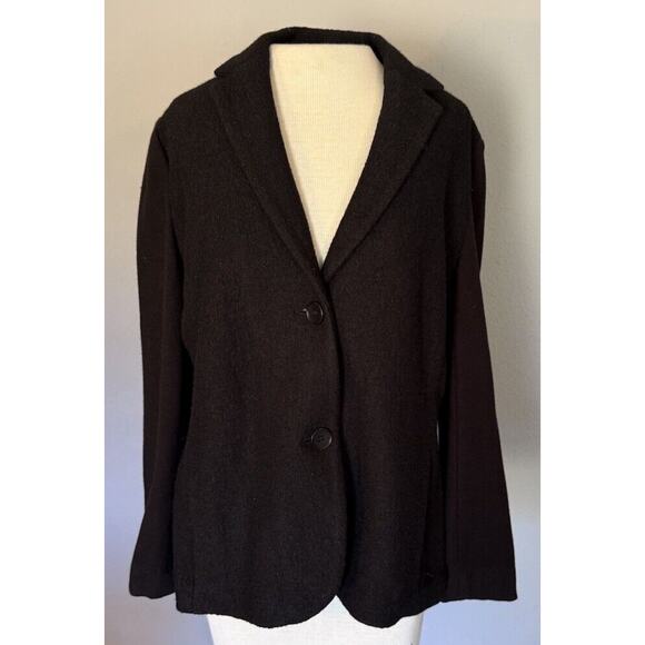 Talbots Jackets & Blazers - Talbots Blazer Sz 12 Black Wool Blend Professional Office Capsule Wardrobe